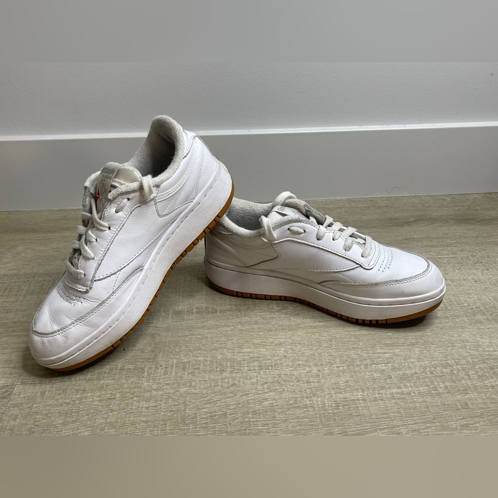 Reebok Club C Extra Platform Sneakers White Gum Sole Women’s 6 - Picture 9 of 13